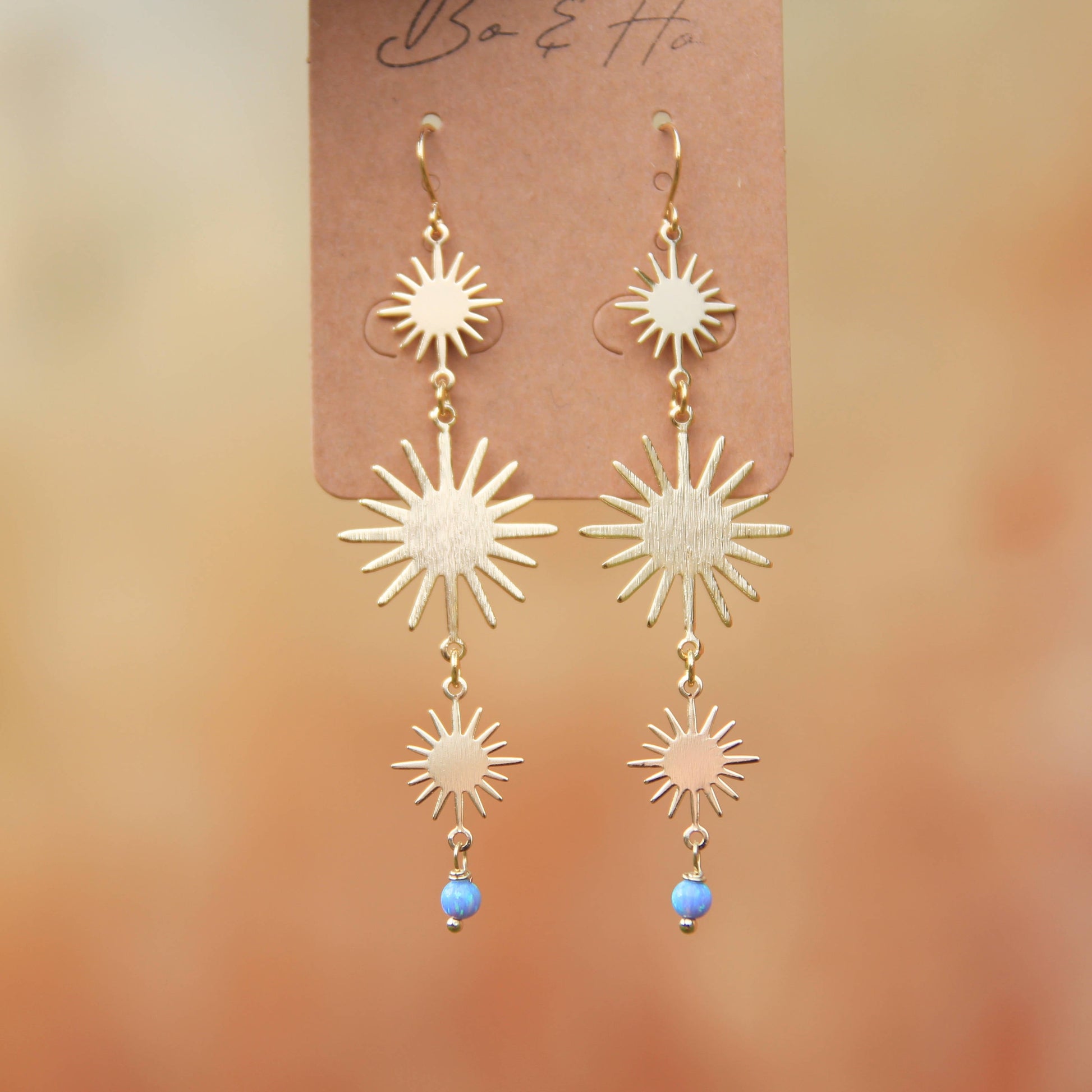 Opal Sun Statement Earrings
