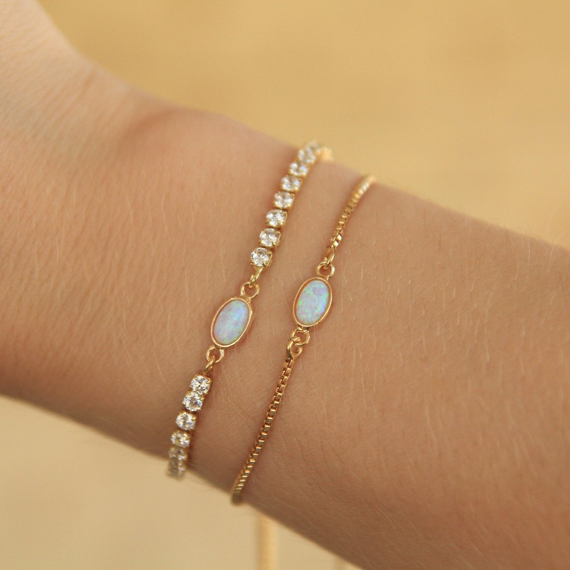 Gold Opal Bracelet