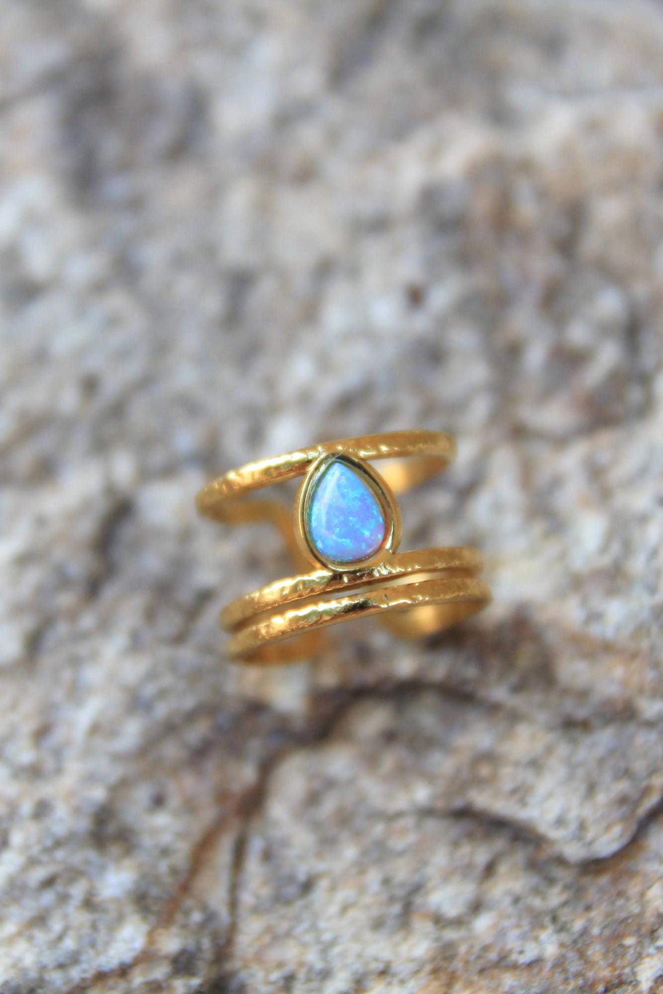 Gold Opal Ring