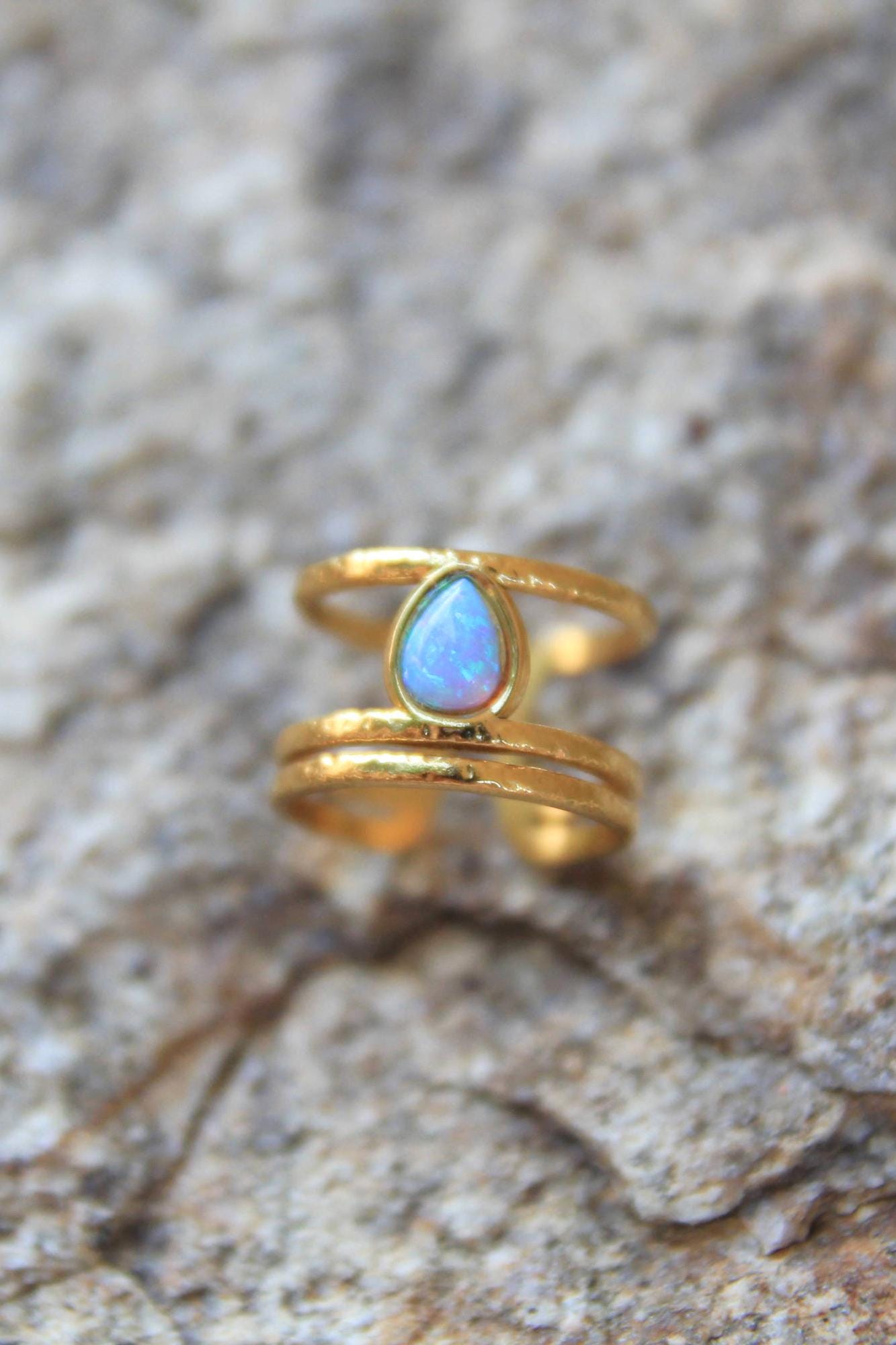 Gold Opal Ring