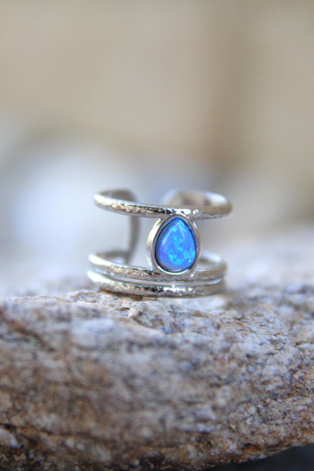 Blue Opal Ring