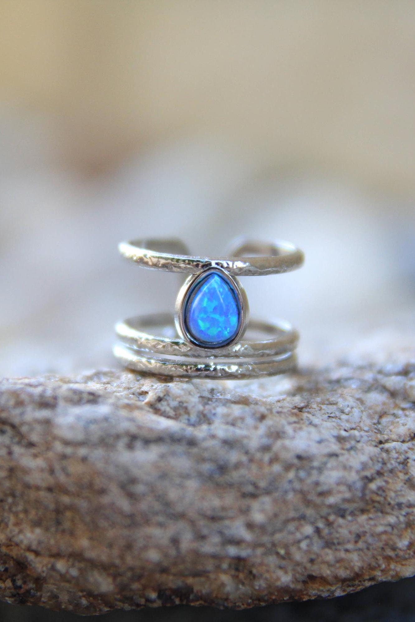 Blue Opal Ring