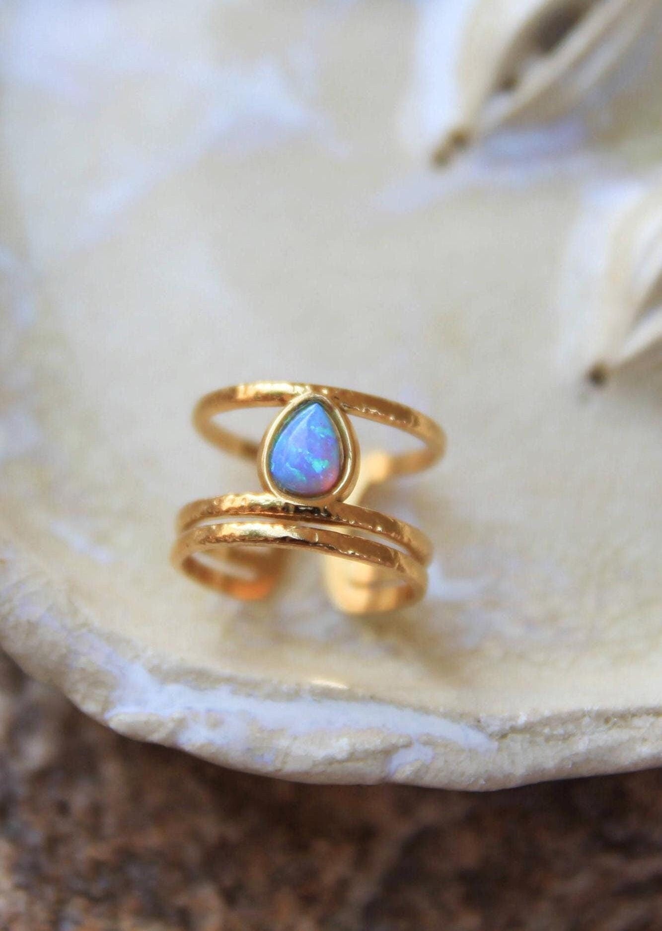 Gold Opal Ring