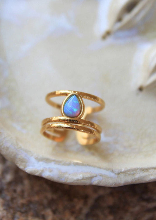 Gold Opal Ring