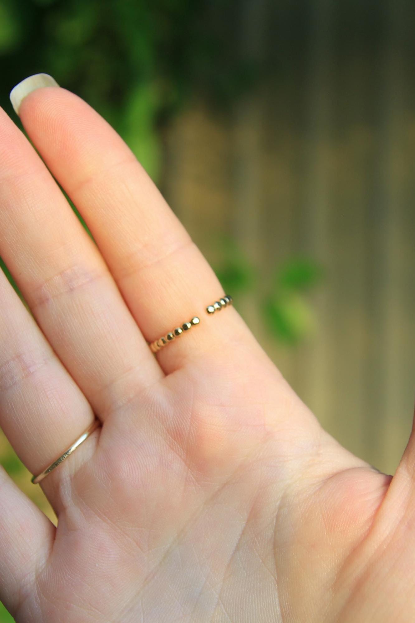 Gold Opal Eye Ring