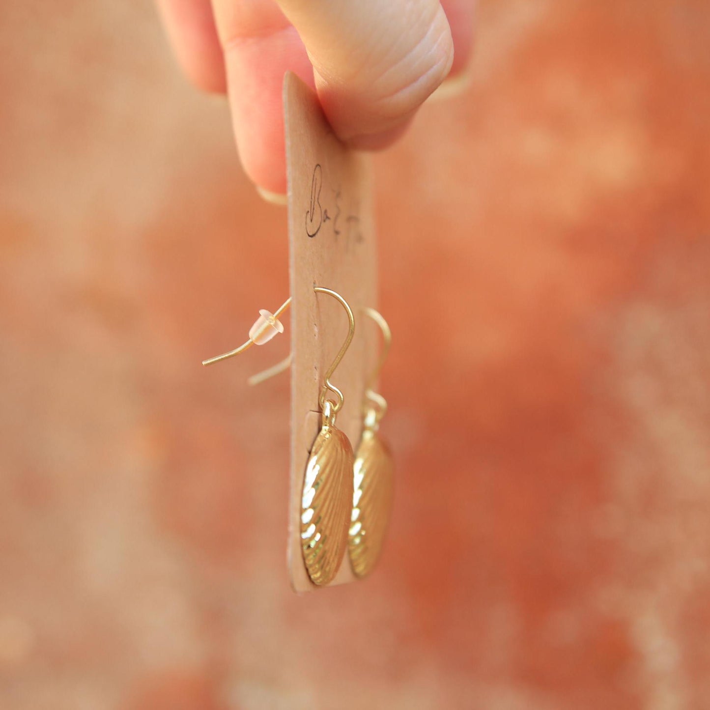 Gold Shell Earrings