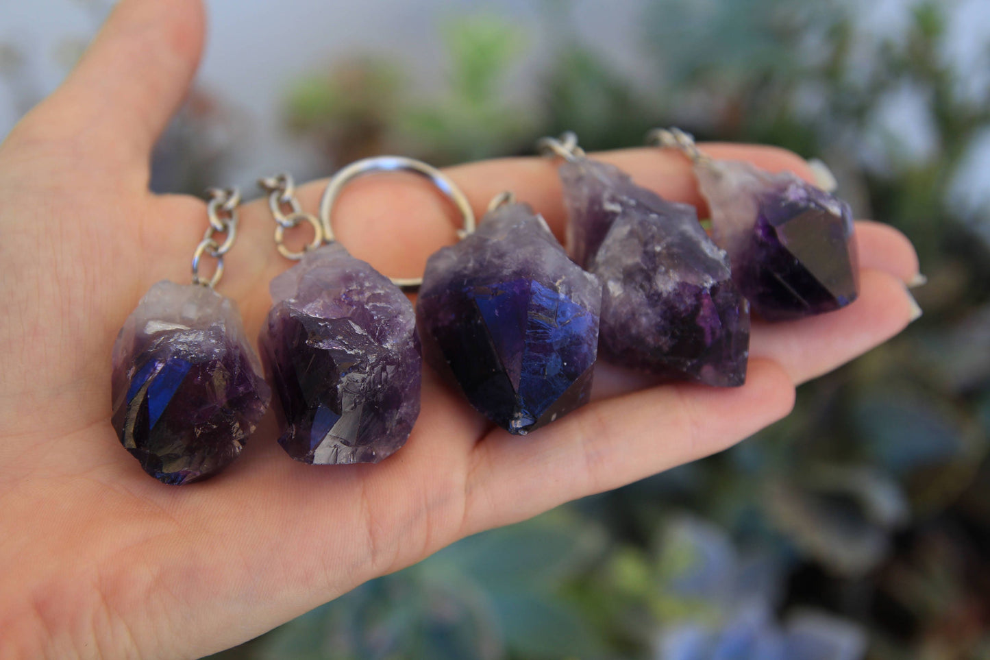 Amethyst Keychain