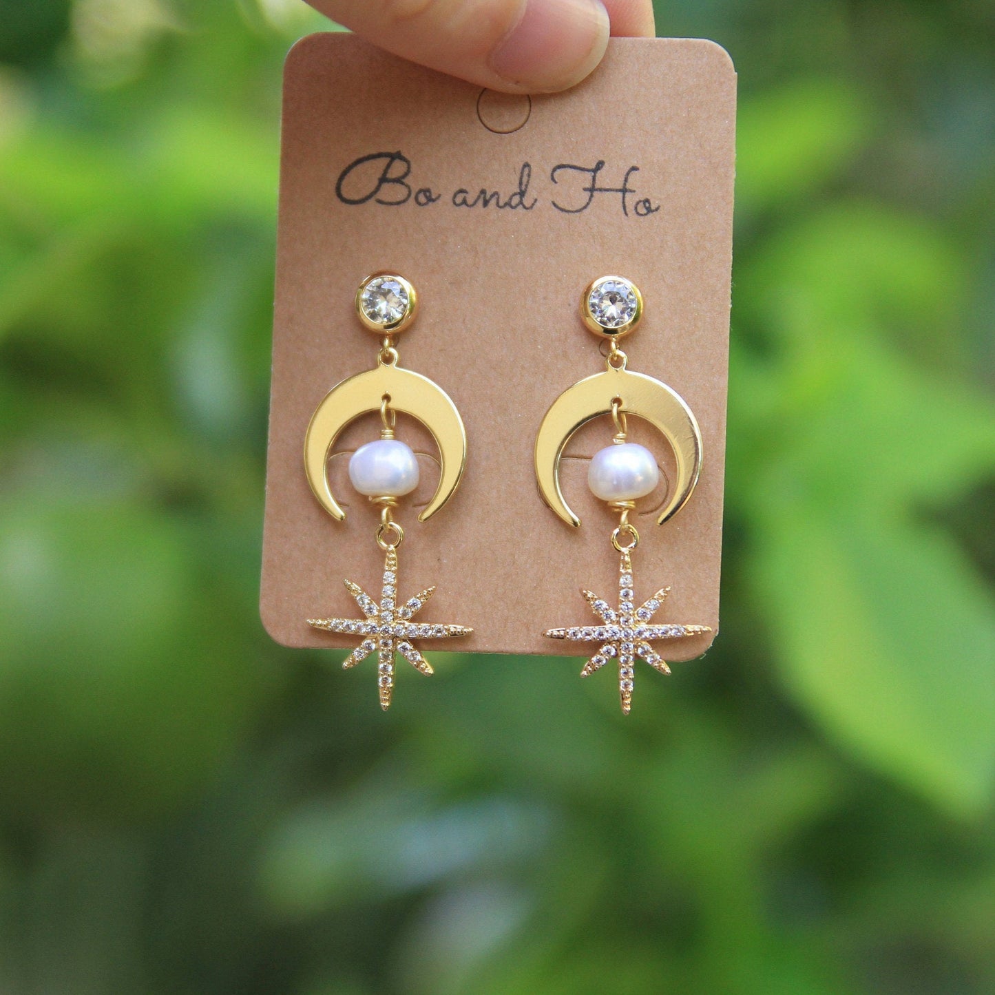 Pearl Celestial Earrings