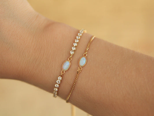 Gold Opal Bracelet